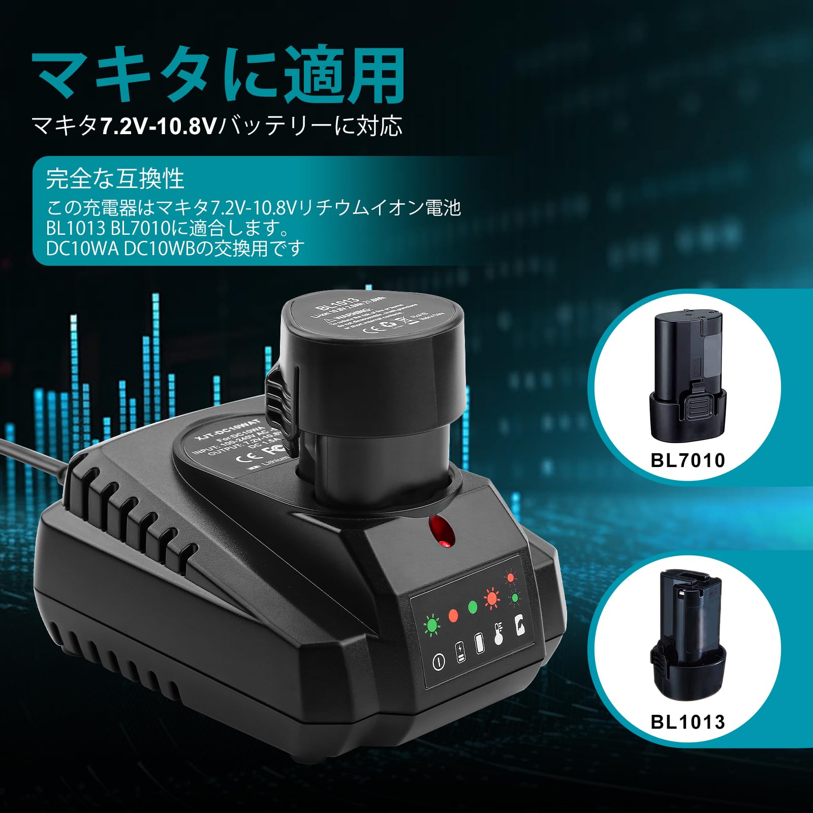 Amazon.co.jp: Ehomtikk 互換マキタ 充電器 DC10WA DC10WAT DC10WB